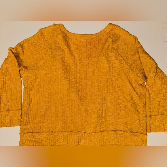 Two by Vince Camuto Mustard Yellow Textured Button Up Cardigan Women’s XXL - Picture 7 of 7